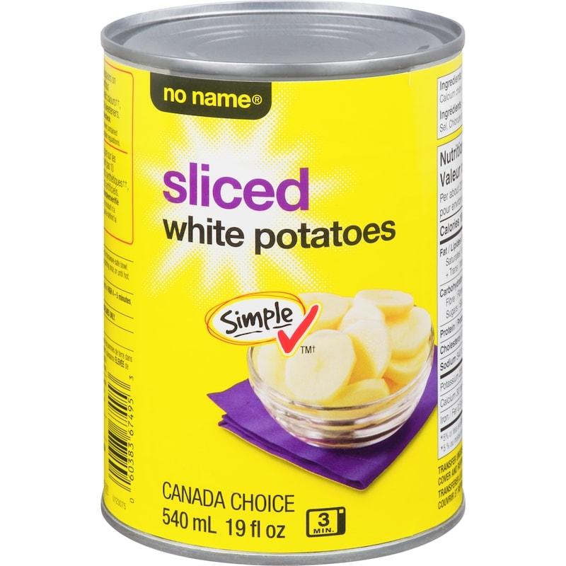 Sliced White Potatoes