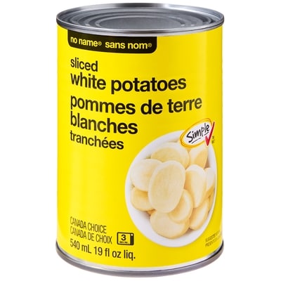 No Name Sliced White Potatoes 540 ml, $0.37/100ml