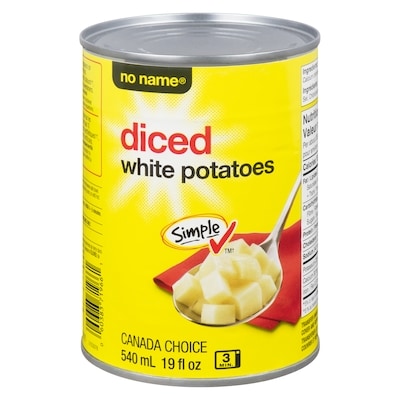 No Name Diced White Potatoes 540 ml, $0.26/100ml