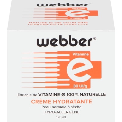Webber Naturals Vitamine E 30 Ui/G Crème Hydratante 120 ml, 9,99 $/100ml