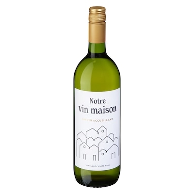 Notre Vin Maison Notre Vin Maison White Wine (ID required at pick-up) 1 l, $1.25/100ml