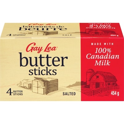 Gay Lea Butter Sticks, Salted 454 g, $1.98/100g