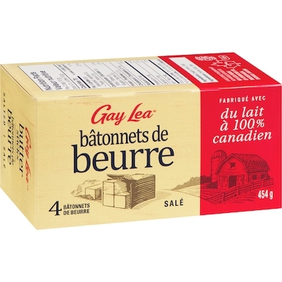 Bâtonnets de beurre salé
