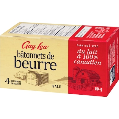 Bâtonnets de beurre salé