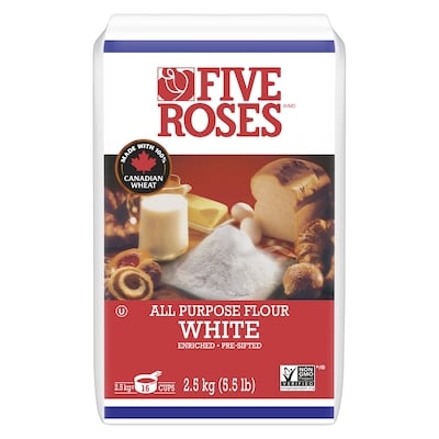 Five Roses White All Purpose Flour 2.5 kg, $0.24/100g