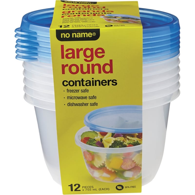Round Container 745ml, 12 pieces