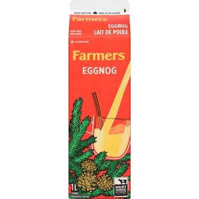 Farmers Egg Nog 1 l, $0.38/100ml