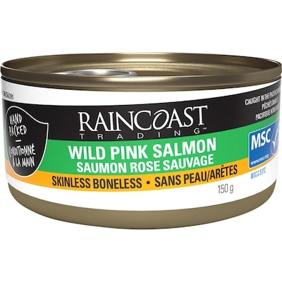 Raincoast Trading Saumon rose sauvage sans arêtes et sans peau 150 g, 3,99 $/100g
