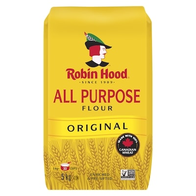 Robin Hood Original All Purpose Flour 5 kg, $0.26/100g