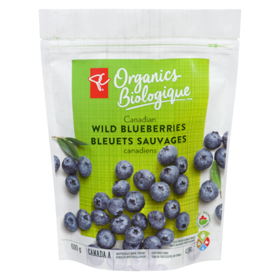 PC Organics Organic Canadian Wild Blueberries 600 g, $1.42/100g