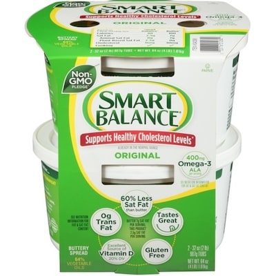 Smart Balance Flaxseed Oil Margarine, Regular Twin Pack 2x213.0 g, $0.94/100g