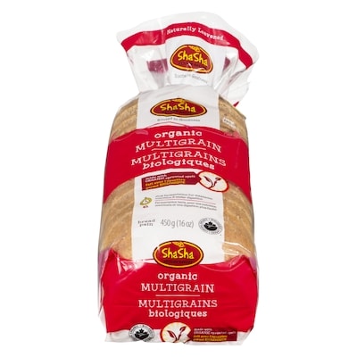 Sha Sha Organic Multigrain Bread 550 g, $1.09/100g