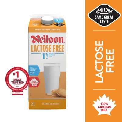Neilson 1% Lactose Free Milk 2 l, $0.37/100ml