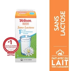 Neilson Lait sans lactose 1% 2 l, 0,25 $/100ml