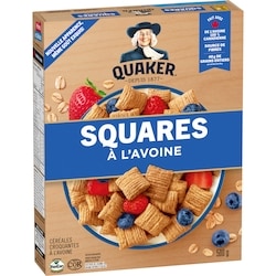 Quaker Céréales Squares à l'avoine 500 g, 1,20 $/100g