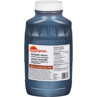 Sunspun Sauce teriyaki 4 l, 0,45 $/100ml