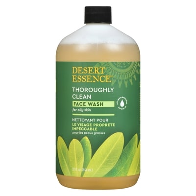 Desert Essence Thoroughly Clean Face Wash Refill, Original 946 ml, $2.57/100ml