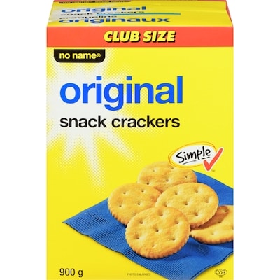 No Name Original Snack Crackers 900 g, $1.05/100g