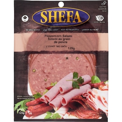 Shefa Kosher Peppercorn Salami 125 g, $3.83/100g