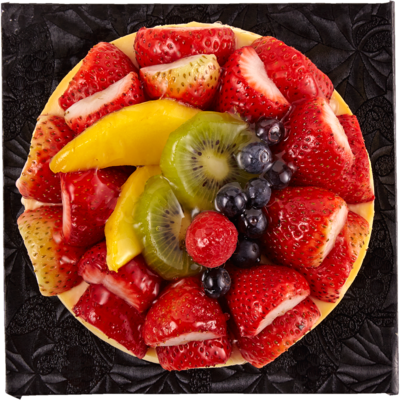 null Gâteau au fromage garni de fruits 6 po 900 g, 1,72 $/100g