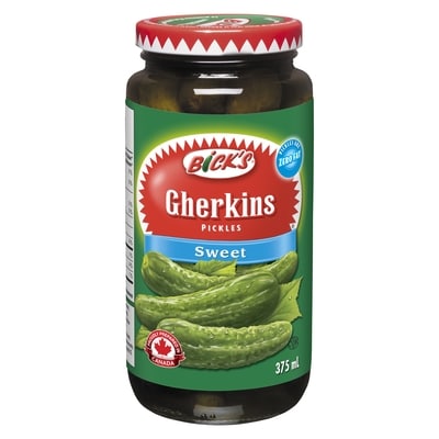 Bicks Sweet Gherkins Pickles 375 ml, $1.73/100ml