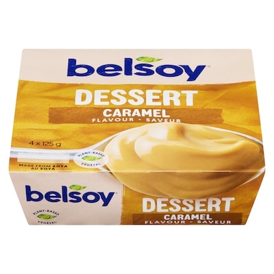 Belsoy Dessert au caramel crémeux 4x125.0 g, 1,10 $/100g
