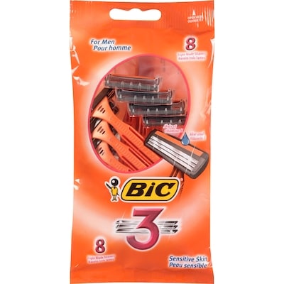 Bic Disposable Razors, Sensitive Skin 8 ea