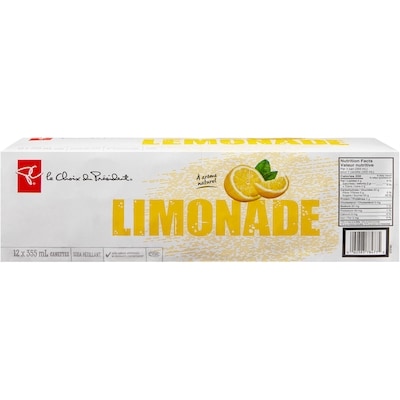 le Choix du Président Limonade pétillante, 12 canettes 12x355.0 ml, 0,15 $/100ml