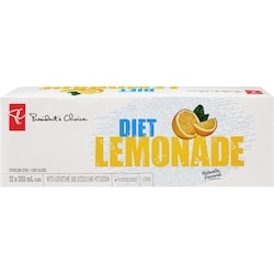 President's Choice Diet Lemonade Sparkling Soda   12x355.0 ml, $0.15/100ml