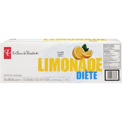 le Choix du Président Soda pétillant à la limonade diète 12x355.0 ml, 0,16 $/100ml