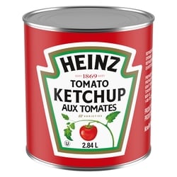 Heinz Ketchup aux tomates 2.84 l, 0,42 $/100ml