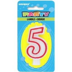 Number 5 Deluxe Birthday Candle