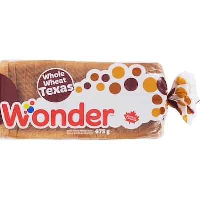 Wonder Pain de blé entier style Texas 675 g, 0,52 $/100g