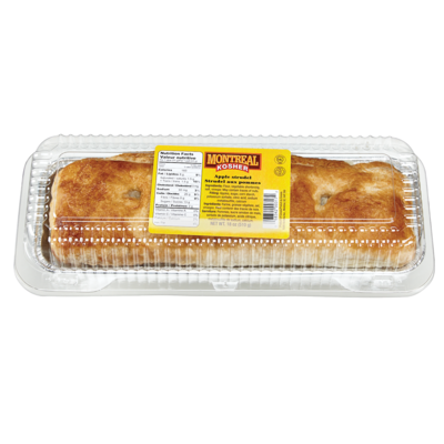 Boulangerie kascher de Montréal Strudel aux pommes casher 800 g, 1,12 $/100g