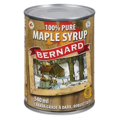 Bernard Maple Syrup,Dark 540 ml, $1.85/100ml