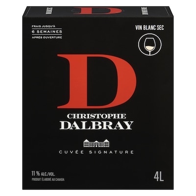 null Christophe Dalbray Vin Blanc 4L (Pièce d’identité requise au moment du ramassage) 4 l, 1,03 $/100ml