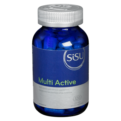 Sisu Supplément Multi Active pour femmes 120 ea, 0,32 $/1ch
