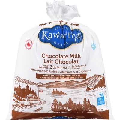 Kawartha Chocolate Milk 4 l, $0.26/100ml