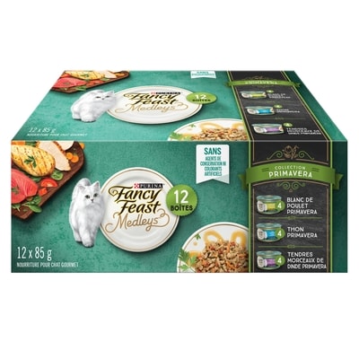 Purina Fancy Feast Medleys Collection Primavera Assortiment, Nourriture Humide pour Chats 12 x 85 g 12x85.0 g, 1,27 $/100g