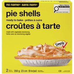 No Name Pie Shells 350 g, $1.43/100g