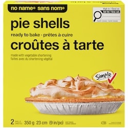 Sans Nom Croûtes à tarte 350 g, 1,43 $/100g