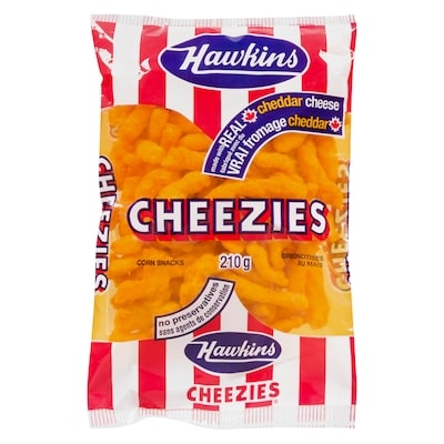 Hawkins Cheezies 210 g, $1.90/100g
