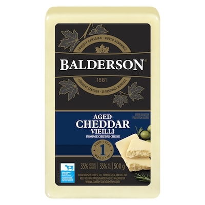 Balderson 1 Year Aged Cheddar Cheese 500 g, $3.40/100g