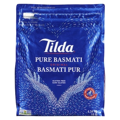 Tilda Rice Basmati 4.54 kg, $0.42/100g