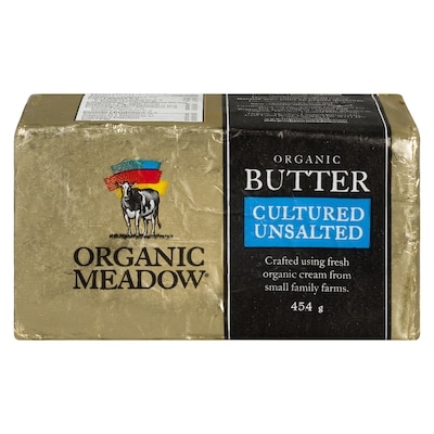 Organic Meadow Organic Butter, Unsalted 454 g, $2.64/100g