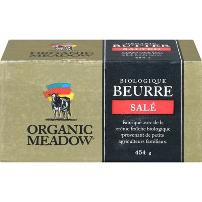 Organic Meadow Beurre biologique salé 454 g, 2,86 $/100g