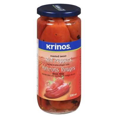 Krinos Sweet Roasted Red Peppers 500 ml, $0.86/100ml