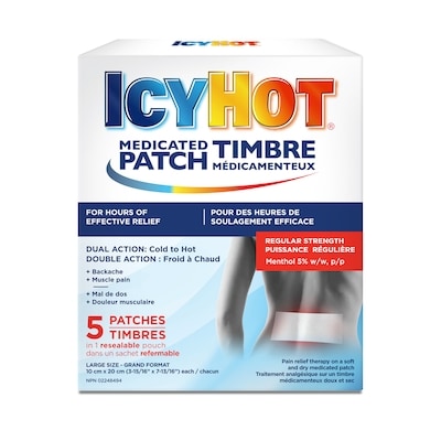 Icy Hot Medicated Pain Relief Patch, Menthol 5% 1 ea, $2.56/1ea