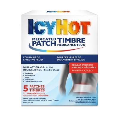 Icy Hot Timbre analgésique, menthol à 5% 1 ea, 2,76 $/1ch
