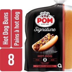 POM Signature Hot Dog Buns 8 ea, $0.60/1ea